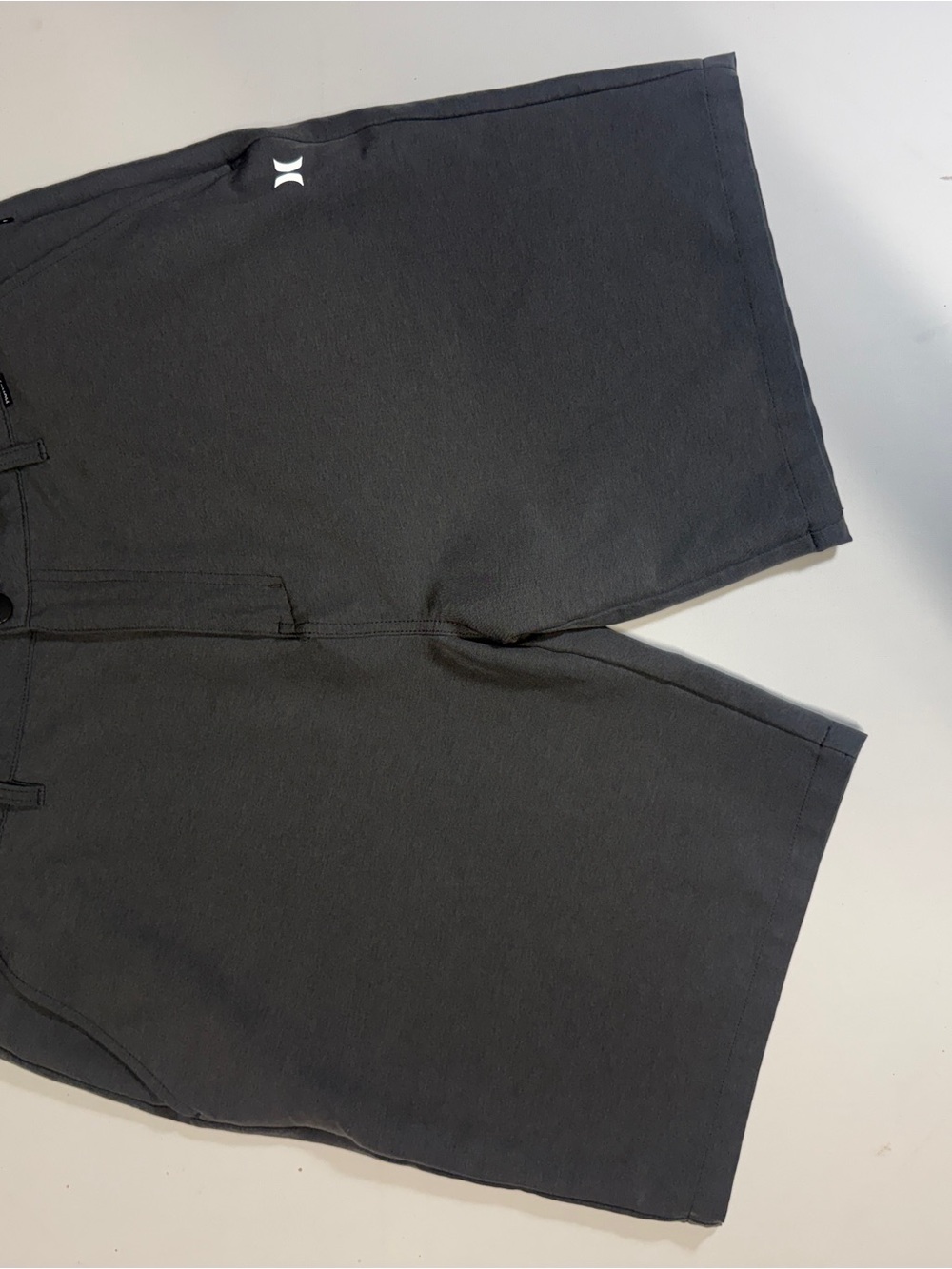 Hurley Gray Board Shorts with White Logo